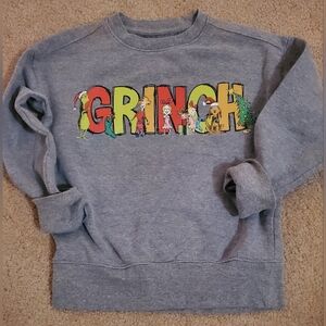 Athletic Works Gray Grinch Kids Sweatshirt -Unique, Handmade.Not found in Stores